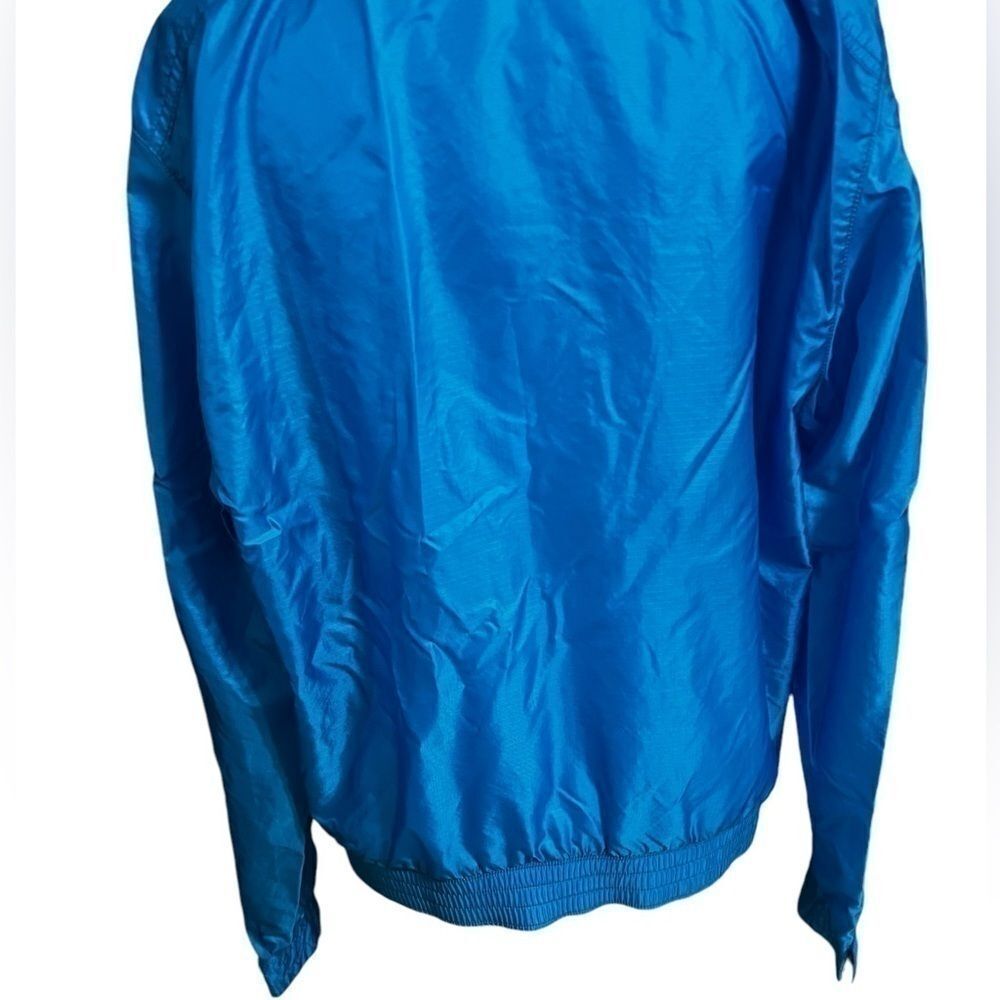 Nike women vintage 80s windbreaker jacket coat lightweight blue - Picture 8 of 12